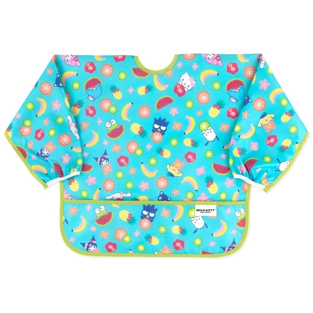 Bumkins Hello Kitty Waterproof Sleeved Bib - Turquoise